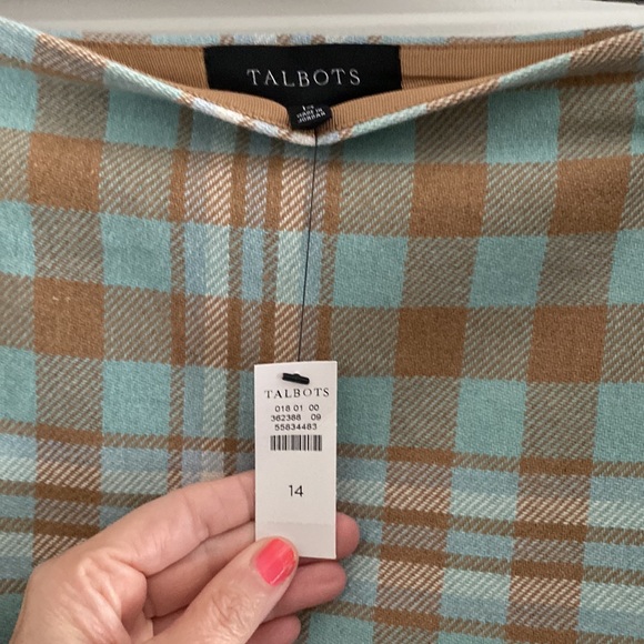 Talbots Wool Blend Lined Skirt Size 14 NWT - Picture 4 of 8